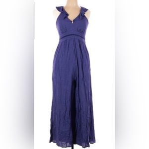 Maeve for Anthropologie Blue Jumpsuit